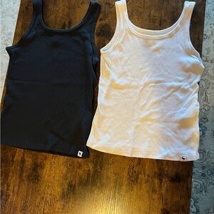 Kids' Black and White Tank Tops